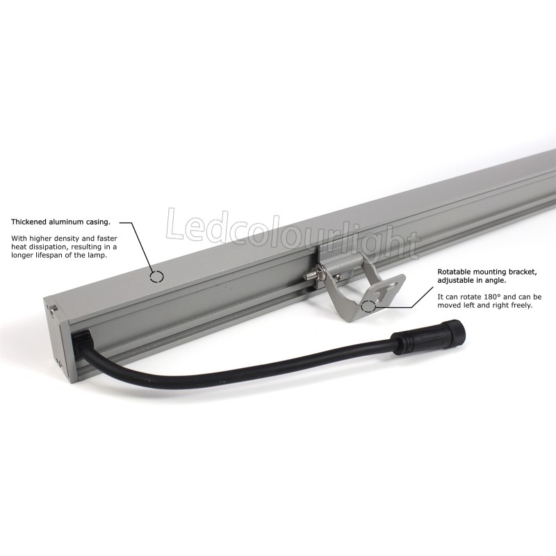 DMX512 Control LED Wall Washer Lights DC24V 24W IP66 for Building Facade