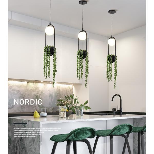 Nordic Vintage Plant Chandelier Iron Art Personality Creative Aisle Restaurant Cafe Bar Chandelier