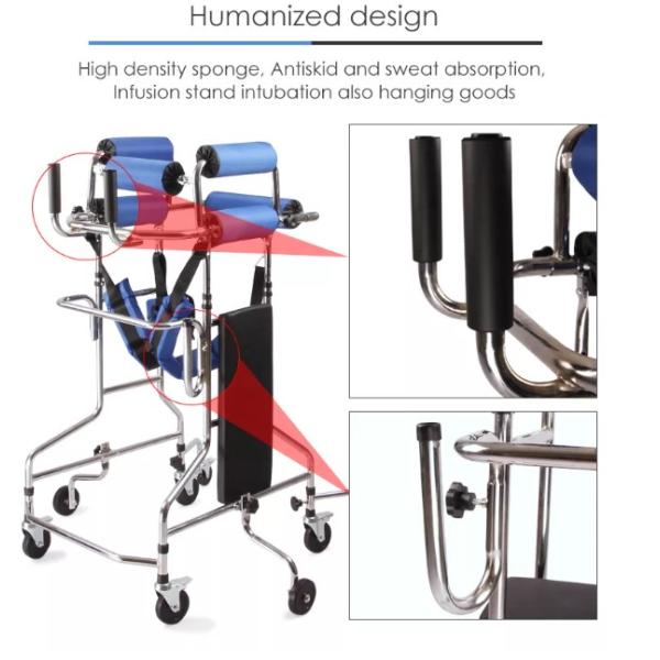 High Position Mobility Walking Aids For Disabled Carbon Steel , Portable Disabled Walking Frames