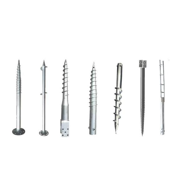 U Shape Galvanized Steel Ground Screw Pile with Customized Helix 0.276