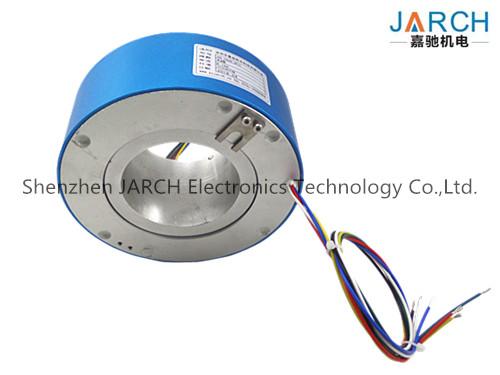380V 4 ~ 72 Conductors 90mm Through Bore High Voltage Slip Rings For Wrapping Machinery Max Speed:500RPM