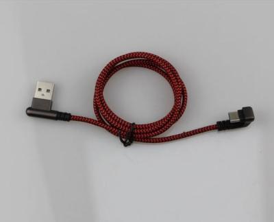 Strong Quick Charge 2.0 USB Cable Fashionable Nylon Braided 180 Degree