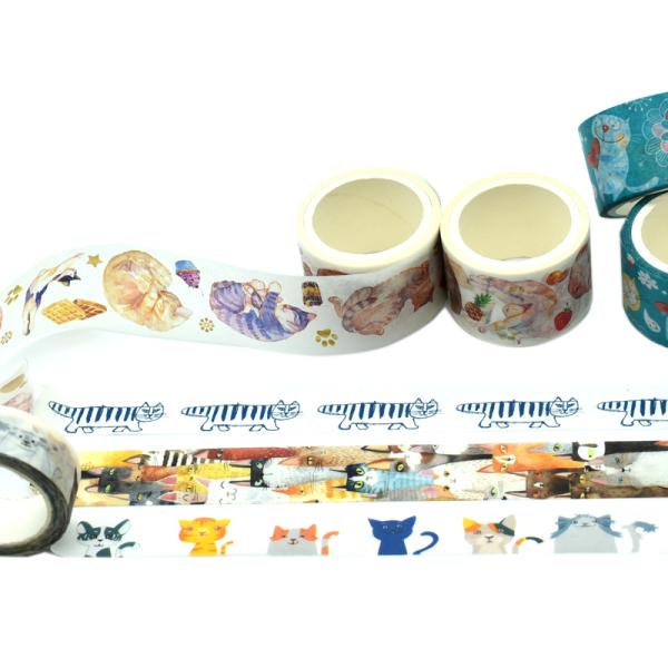 Коты легкого разрыва тощие маскируя ленту Washi для планов Scrapbook