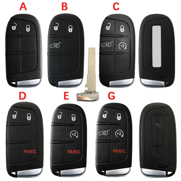 2 Buttons Smart Remote Key 433mhz 4A Chip Keyless Entry SIP22 Blade For Jeep Compass M3N-40821302