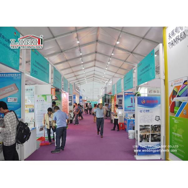 Block Out Roof PVC Wall Cover 40m Clear Span Marquee Tent For Exhibition