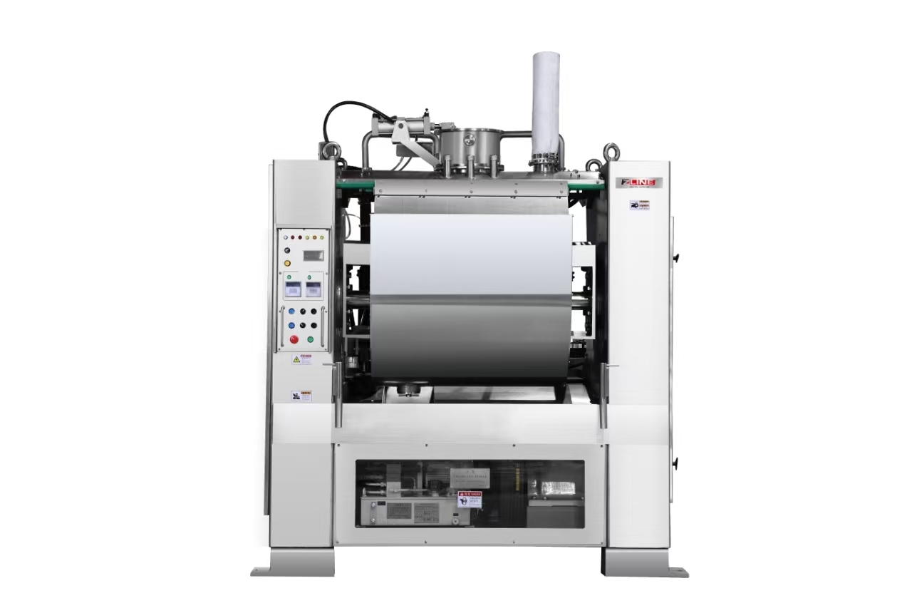 HM600 Automatic Horizontal Mixer with 270 kg Capacity, Hydraulic Bowl Reversal, and Water-Cooled Jacket