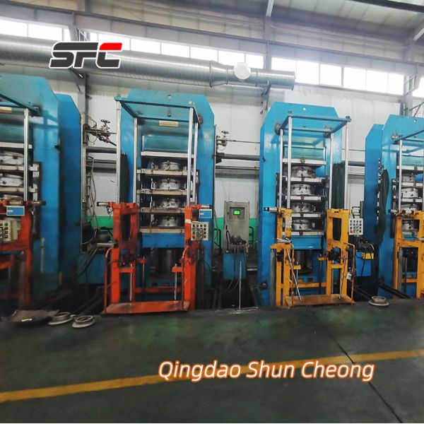 2.2KW Power CE ISO SGS Certified Rubber Powder Solid Tyre Curing Press High Energy Saving Solid Tire Vulcanizing Machine