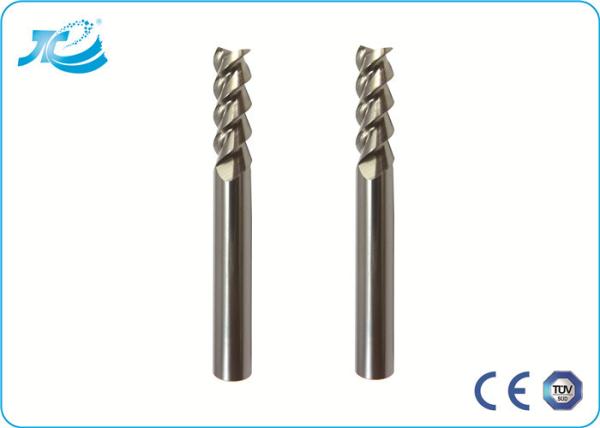 Micro Grain Carbide End Mills For Aluminum , End Mill Tools 12mm 14mm