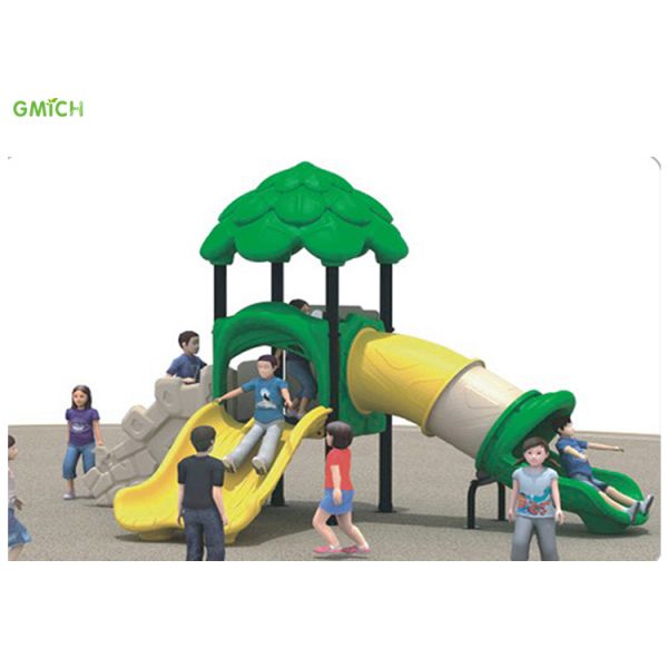 Safety Material Small Playhouse Swing Set Compact Playground Set EN1176