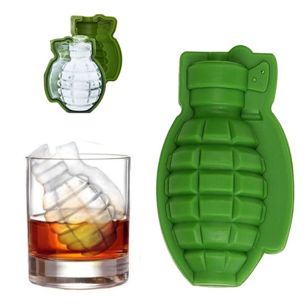 1 Piece SHUXIN YZ-73 Creative Disposable Silicone Grenade Shaped Cake Ice Mold Baking Tool