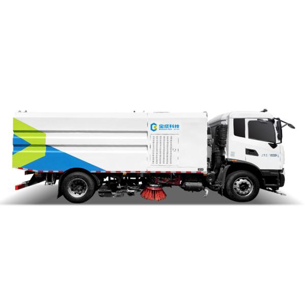 Total Capacity 8280kg Vacuum sweeper Truck featuring Axle Load 2640 4720 and Tankcapacity 8 Cubic Meters suitable for heavy duty cleaning tasks