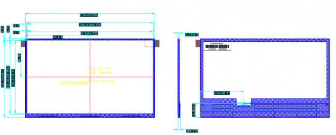 1920x1080 IPS LCD Module Full HD LVDS Screen 10.1 Inch For HMI And Embedded Devices
