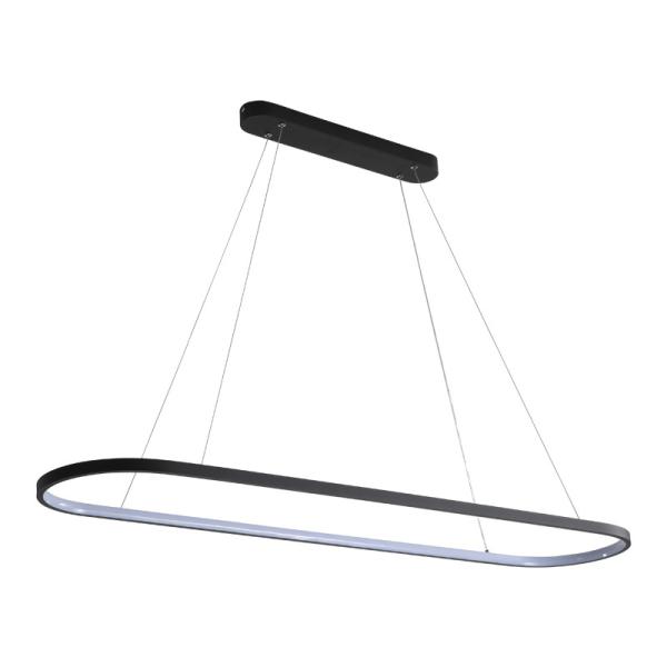 comprimento do cabo acrílico 80cm Ring Chandelier Light conduzido nórdico de 33W 70*20cm