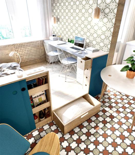 20x20cm Red Gray Ceramic Rustic Tile for Indoor Floor
