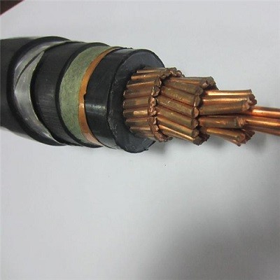 12 KV Copper Power Cable Single Core Black Color For Power Transmission