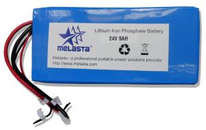 LiFePO4 Battery Pack 24V 9Ah for E-Bikes , E-Scooters