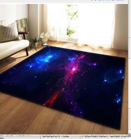 Living room large carpet, bedroom floor mat, scenic, artistic, cute, non slip decorative, and cold insulation mat