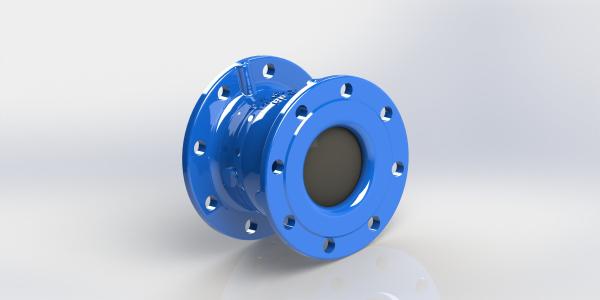 PN10 PN16 Soft Sealed Non Slam Check Valve Flange Ductile Iron