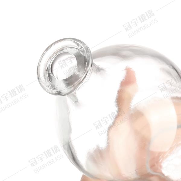 550ml Square Gin Tequila Rum Vodka Wine Liquor Glass Bottle Sale Clear and Customized