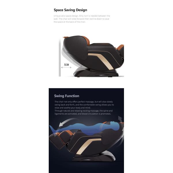 Full Body Reclining Massage Chair Preprogrammed SAA 8d Massage Chair ODM