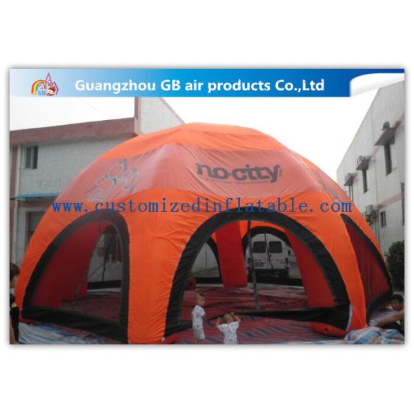 Orange Inflatable Spider Tent With 8 Legs Weather - Resistant ODM / OEM
