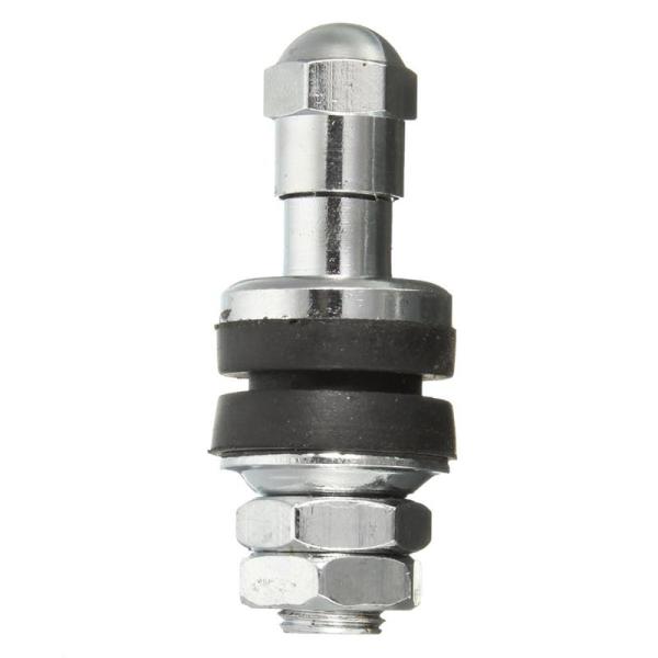 Silver Car Tire Valve Stem 502 Chrome Plated Metal Mount Rear Easy Installation
