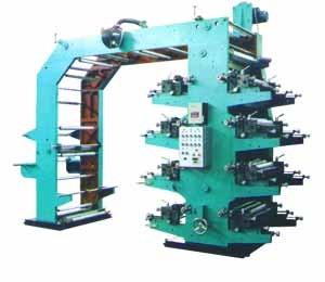8 Color Flexographic Printing Equipment For Plastic Film / Cellophane Paper