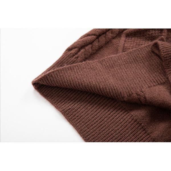 2024 Men's Stand Collar Cardigan Sweater Turtleneck Youth Fastener Decoration Sweater