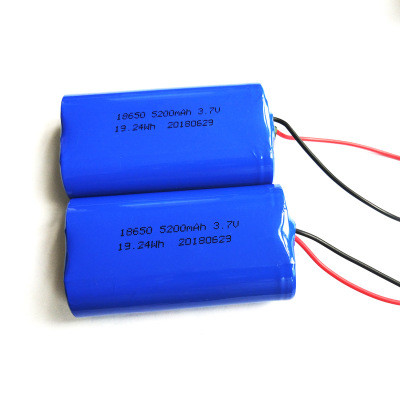 Rechargeable 18650 Battery Pack | 5200mAh 3.7 V 18650 Custom Li-ion Battery Pack for Handheld Fans | Customizable Made in China