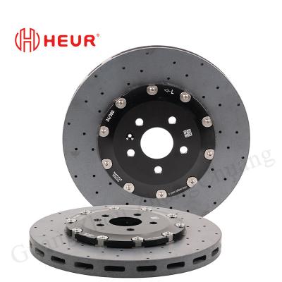 HEUR Brake Carbon Ceramic Disc Front Upgrade 380mm*34*37 For VW Tiguan Honda
