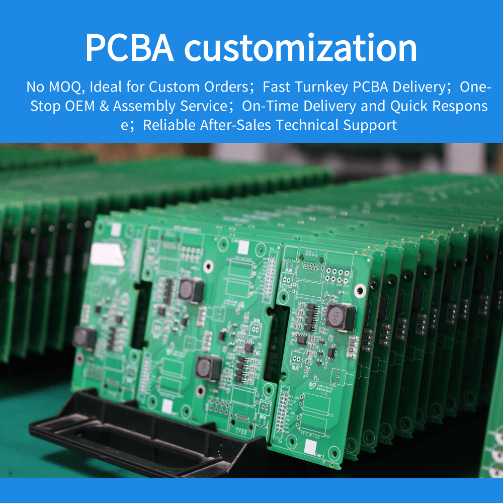 2–12 Layers Custom PCB Board with Via Diameter 0.20–0.30 mm Optimized for Compact Electronic Designs