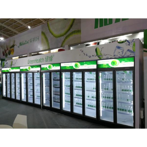 Охладитель дисплея напитка магазина чистосердечный автоматический размораживает 5 ПК в дверь