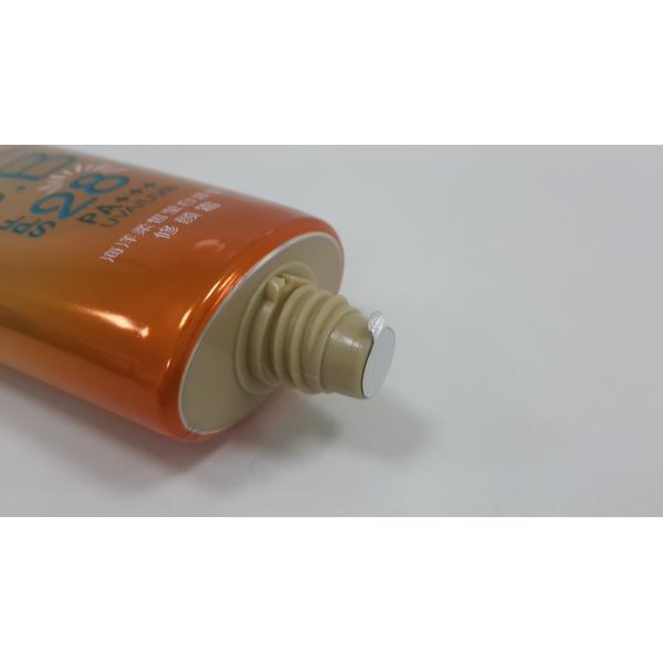 золото овального косметического барьера алюминия трубки 50г/ЭВОХ упаковывая гальванизировало овальную крышку