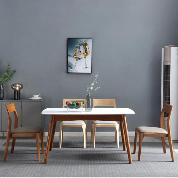 Diseño moderno Moderno nórdico silla de comedor apilada de roble y nuez sillas de comedor de restaurante de madera para muebles para el hogar