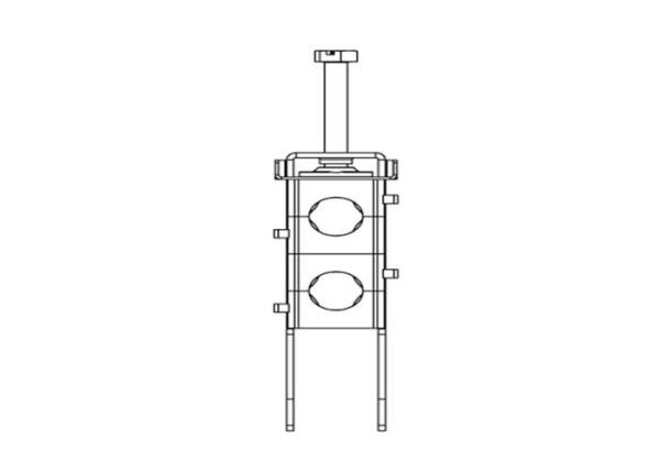 Wave Guides / Fiber Optic Feeder Cable Clamp , Passivated Surface 1 / 2 ” Rf Cable Clamps