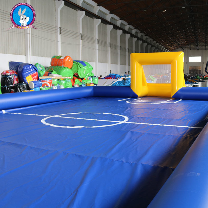 HFootball Sport Game Area Inflatable Manufacturer Ground Inflatable Water Soccer Field Inflatable Soap Football Field Court