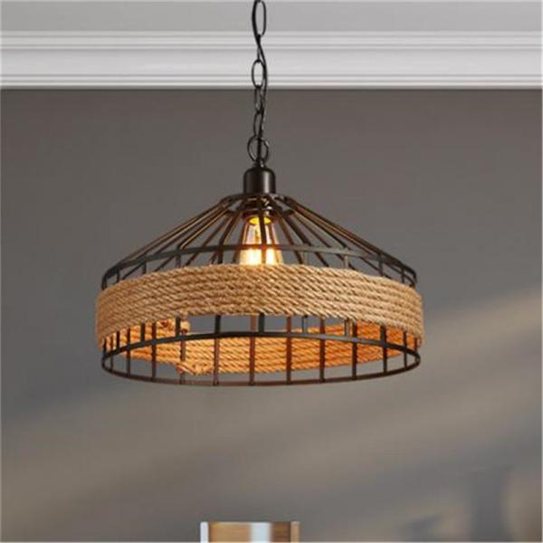 Vintage  rope pendant light chandelier Lighting For dining room Kitchen (WH-VP-15)