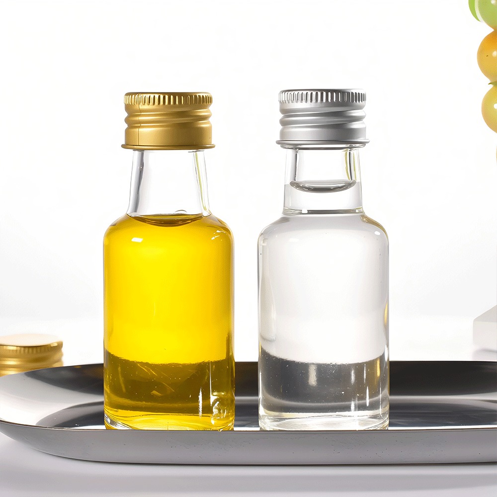 30ml Clear Glass Liquor Bottle With Screw Cap For Whiskey Vodka Tequila Gin Rum