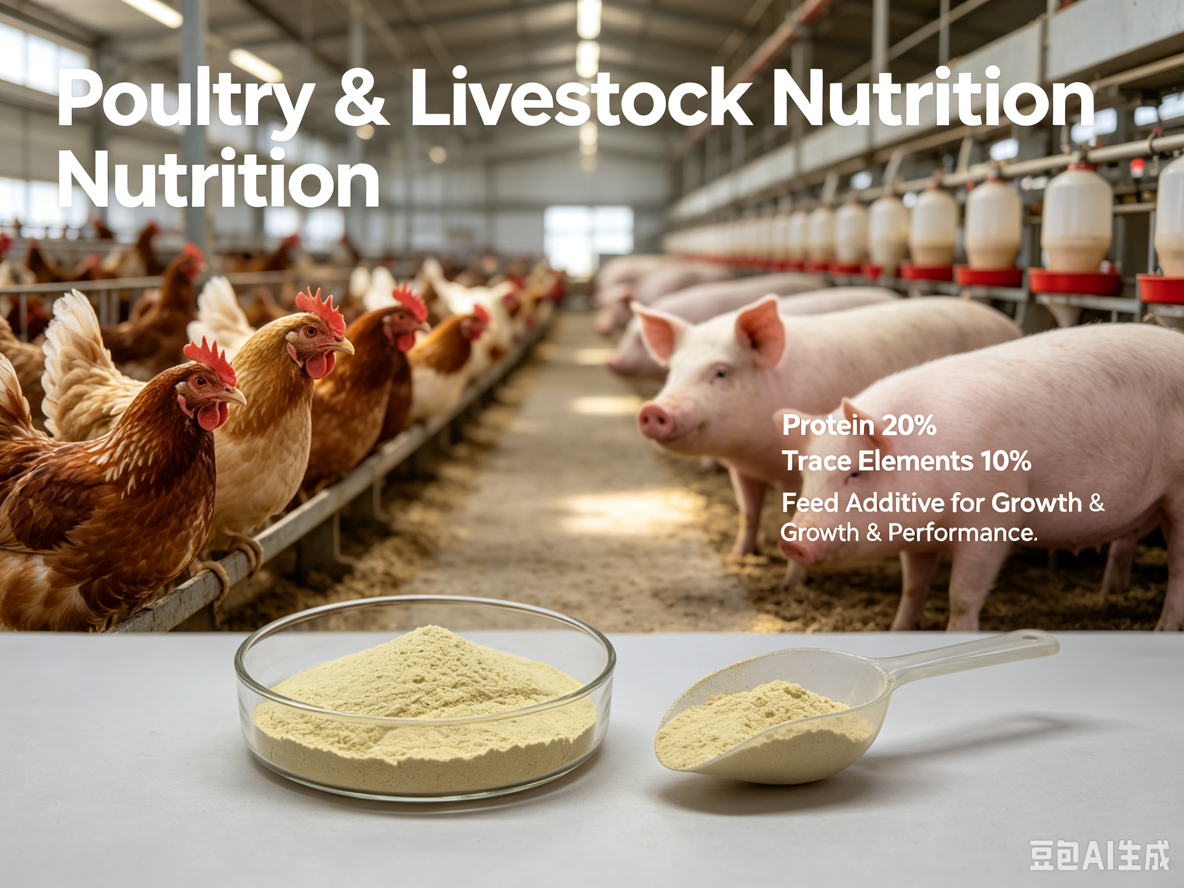 High-Quality Protein & Trace Element Premix – 20% Protein, 10% Trace Elements for Poultry & Livestock