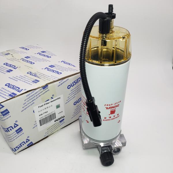 Fuel Filter Assembly Water Separator Electronic Pump 438-7763 For  950GC D6K2 C7.1