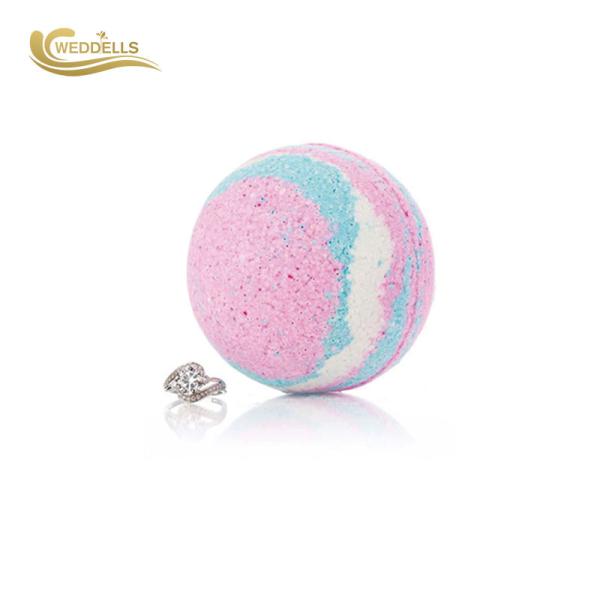 Surprise Beautiful Jewelry Bath Bombs Natural Fizzy Rings Inside For Adult Spa