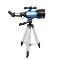 Télescope astronomique bleu du réfracteur 30070 avec la portée de trouveur de trépied