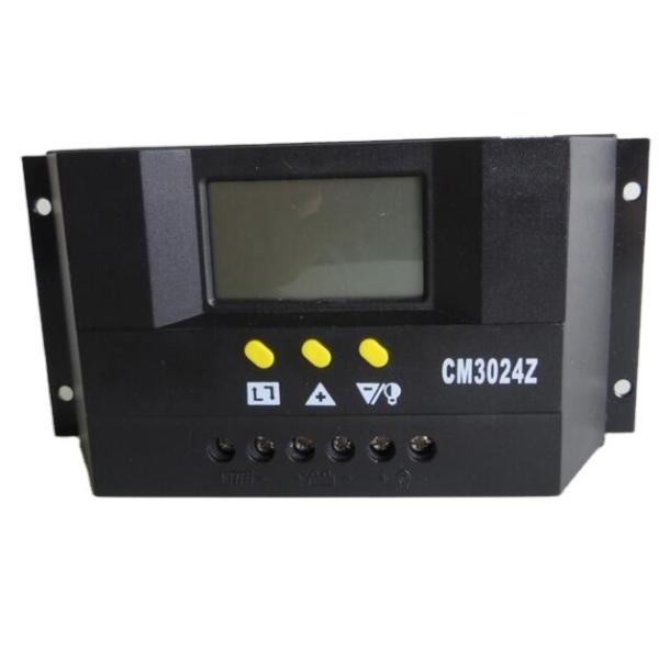 30A 12V 24V CM3024Z PWM Solar cell panel battery Charge Controller Regulators LCD Display