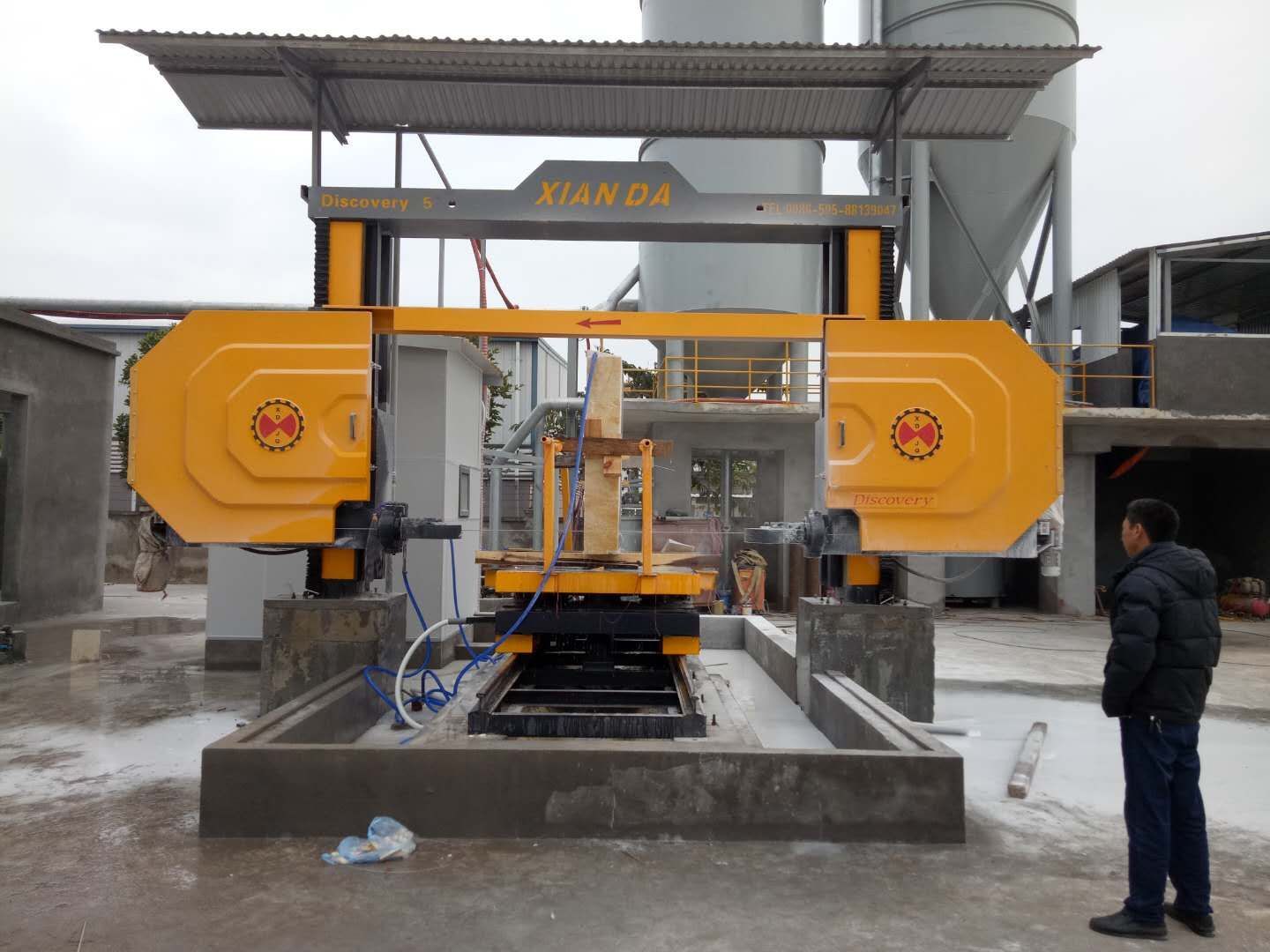 5-Axis Simultaneous-Linkage CNC Diamond Wire Saw Machine for 3D Spatial Stone Shaping with High Speed Cutting