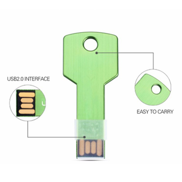 Cheap Key Shape Metal Pen Drive 2Gb USB flash drive for Corporate Promotional gifts