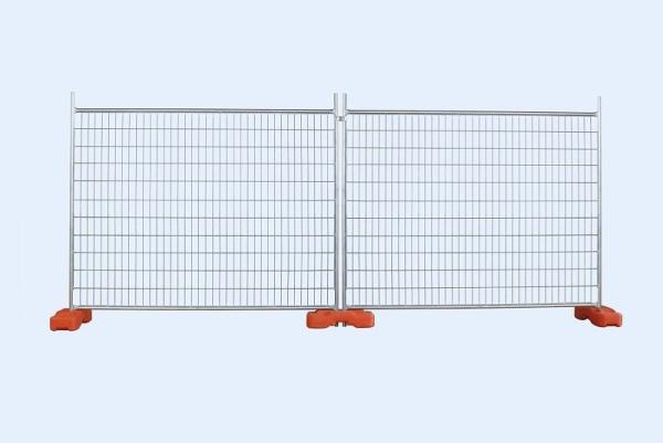 2.1m Tall Construction Safety Fence Panels , 75x100mm Mesh Portable Security Fence