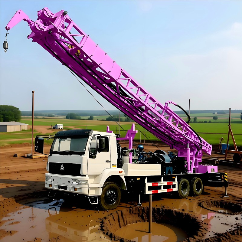 Ground Water Well Drilling Equipment Robust Performance Truck Mounted Water Well Drilling Rig Machine