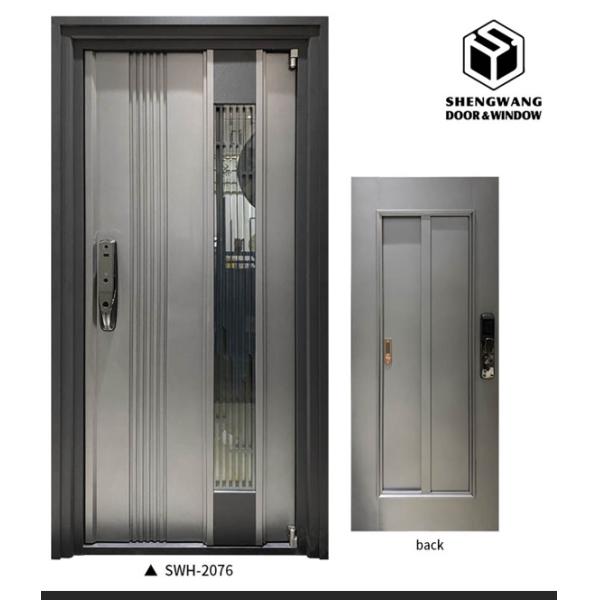 Interior Fireproof Aluminum Room Door Customized Color Fire Rated Doors Residential