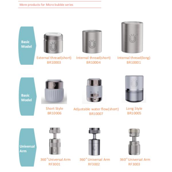 Медленный генератор сверхтонких пузырей из нержавеющей стали для кухонной стирки Души с очищенной водой