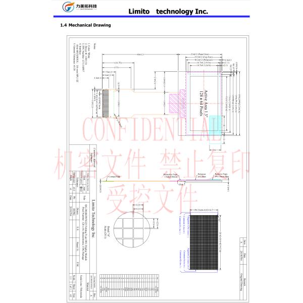 1.3 Inch Oled Displays Monochrome White SSD1106 CH1116 Parallel I2C SPI 128x64